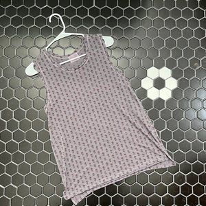Anthropologie T.La Tank Top, Gray with Roses
